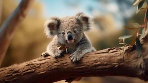 koala sur eucalyptus